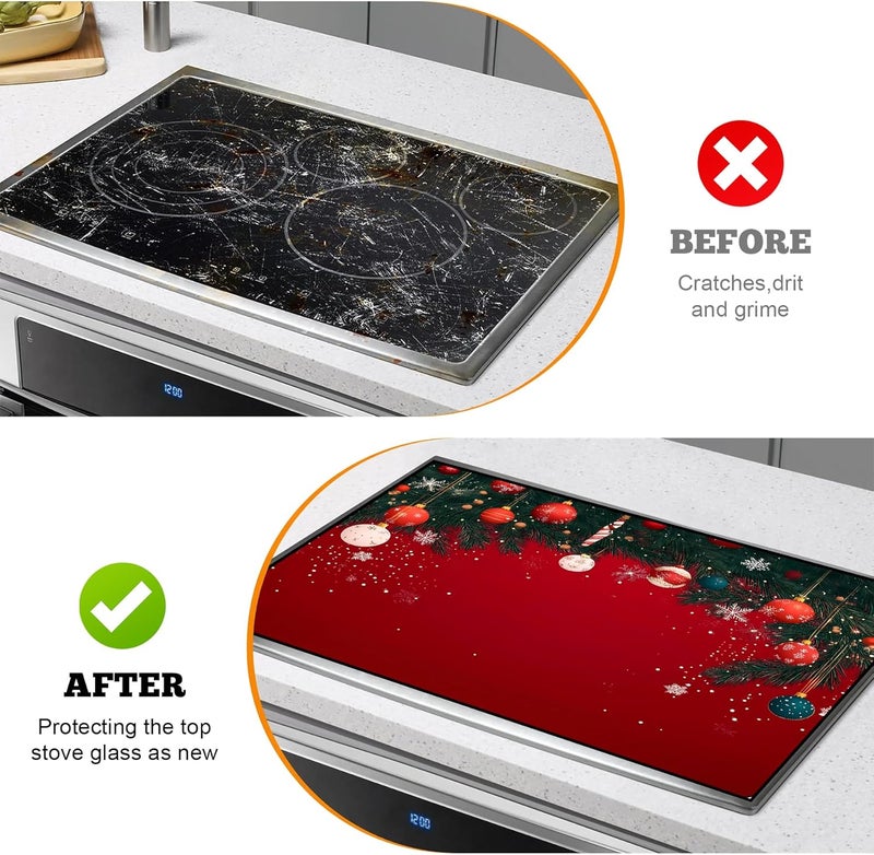 AOHMPT Stove Top Cover for Electric Stove: 28''×20'' Stove Cover Elevate Your Kitchen Reliable Heat Protection,Non-Slip Kitchen Decor (MAI-H2410098) - Image 5